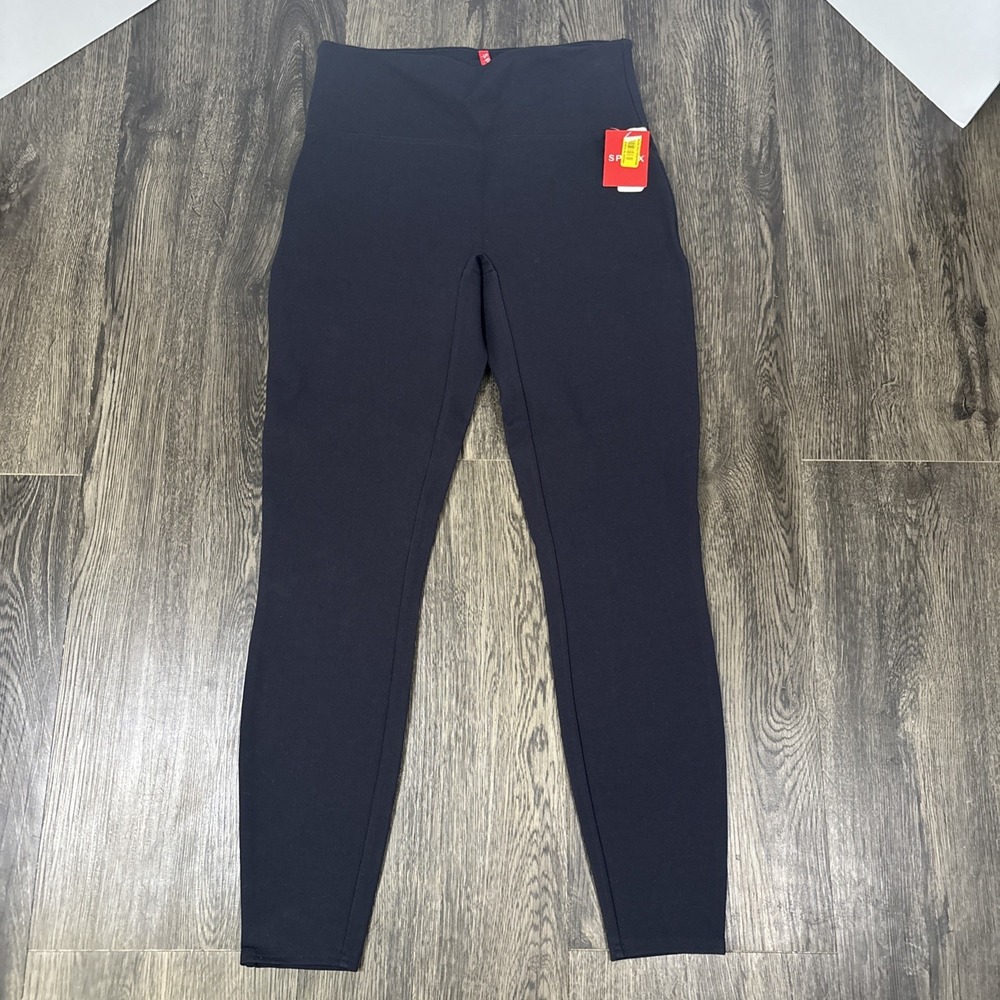 Spanx Ponte Ankle Leggings Comfort Stretch Women's Size Small Navy New